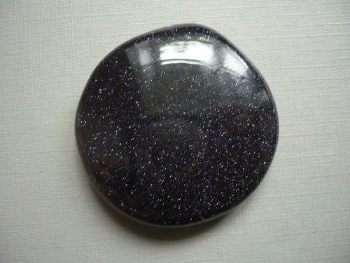 Placka - avanturín modrý 43 mm, č.548f — foto 3
