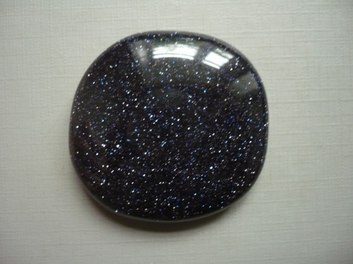 Placka - avanturín modrý 43 mm, č.550f — foto 3