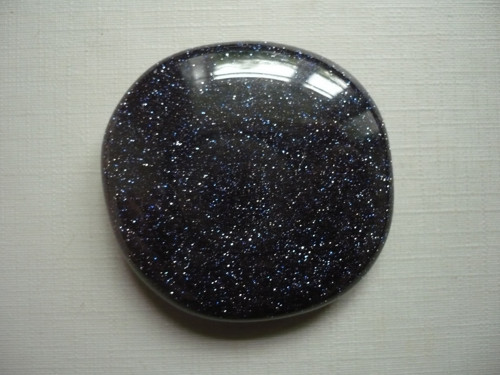 Placka - avanturín modrý 43 mm, č.550f — foto 2