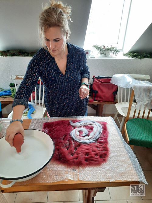 Individuální workshop mokrého plstění — foto 6
