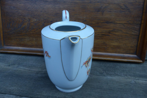 Ohnivě ... porcelánová konvice — foto 2