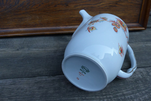 Ohnivě ... porcelánová konvice — foto 5