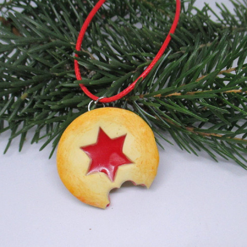 Náhrdelník linecké cukroví — foto 3