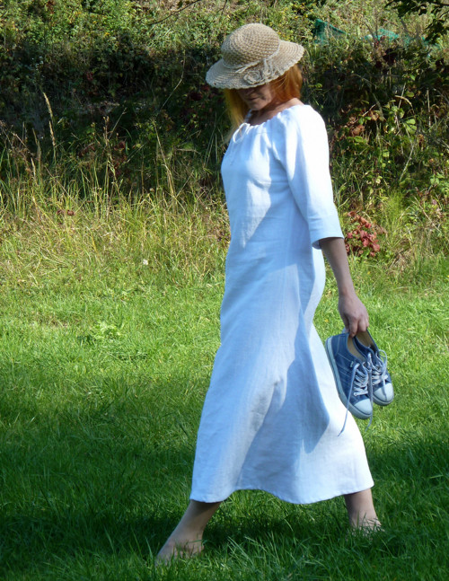 Lněné šaty maxi — foto 4