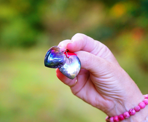 Nerezové náušnice.... " Iron Heart " — foto 5