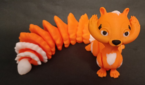 Flexi Veverka - 23,5 cm - 3D tisk — foto 2