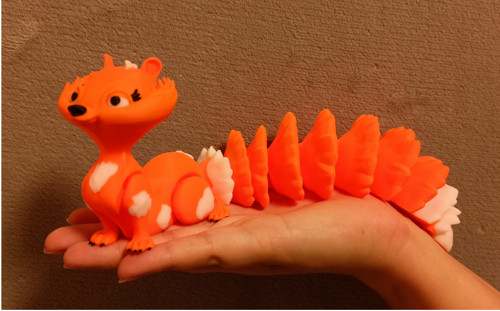 Flexi Veverka - 23,5 cm - 3D tisk — foto 3