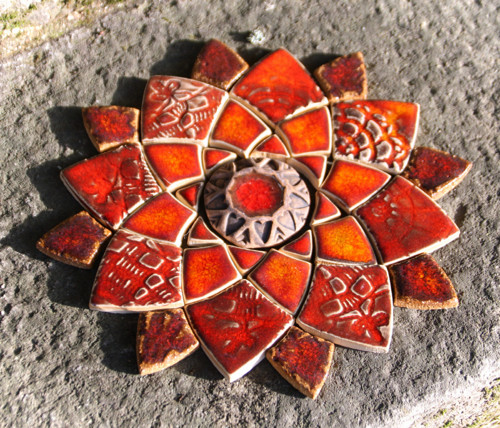 Mandala z keramických komponentů 66 — foto 2