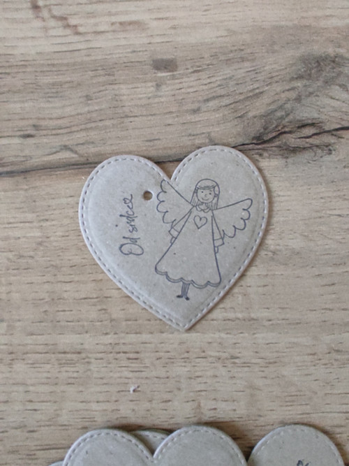 Vánoční visačky 7 cm x7cm 10 ks — foto 2