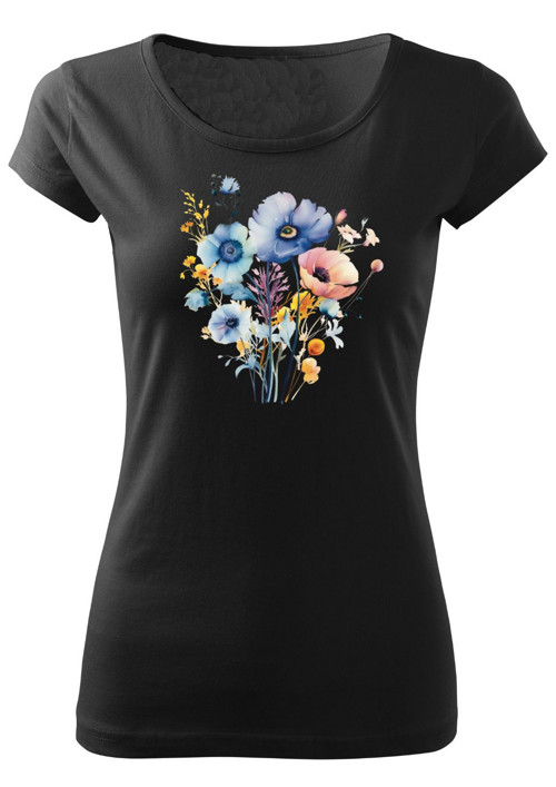 Dámské tričko "Blue bouquet" — foto 3