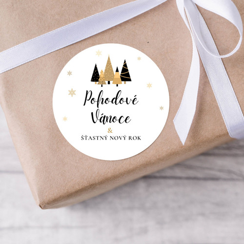 Pohodové Vánoce - samolepky mix — foto 3