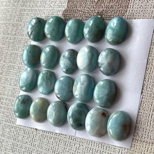 Larimar pravý kabošon 12x10mm — foto 3