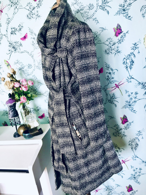 Kabát wrap v tvídu — foto 2