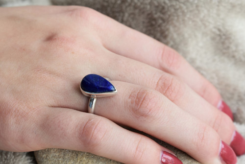 Prstýnek lapis lazuli — foto 4