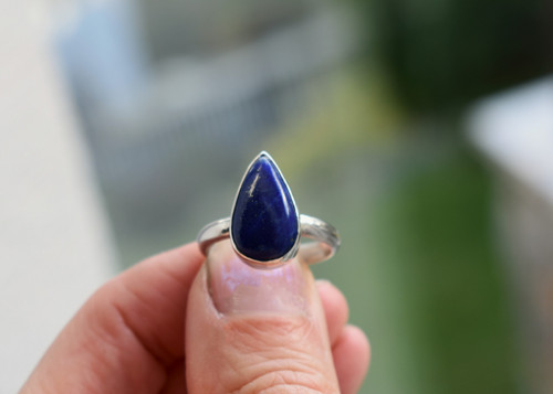 Prstýnek lapis lazuli — foto 3