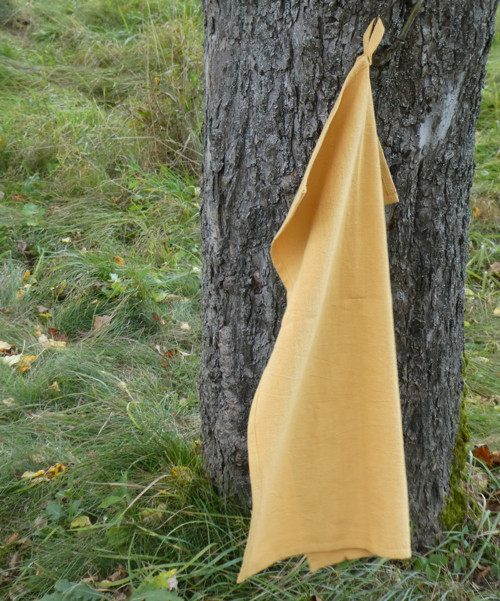 Utěrka lněná uni horčicová — foto 2