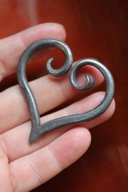 Kované srdíčko talisman — foto 5