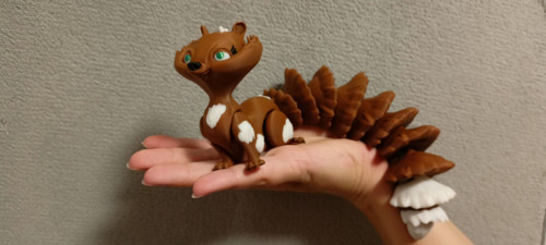 Flexi Veverka - 23,5 cm - 3D tisk — foto 2