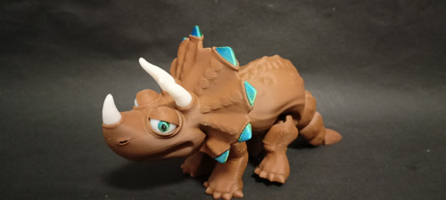 Flexi Triceratops - 15 cm - 3D tisk — foto 3