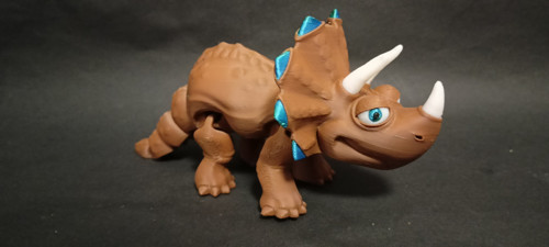 Flexi Triceratops - 15 cm - 3D tisk — foto 4