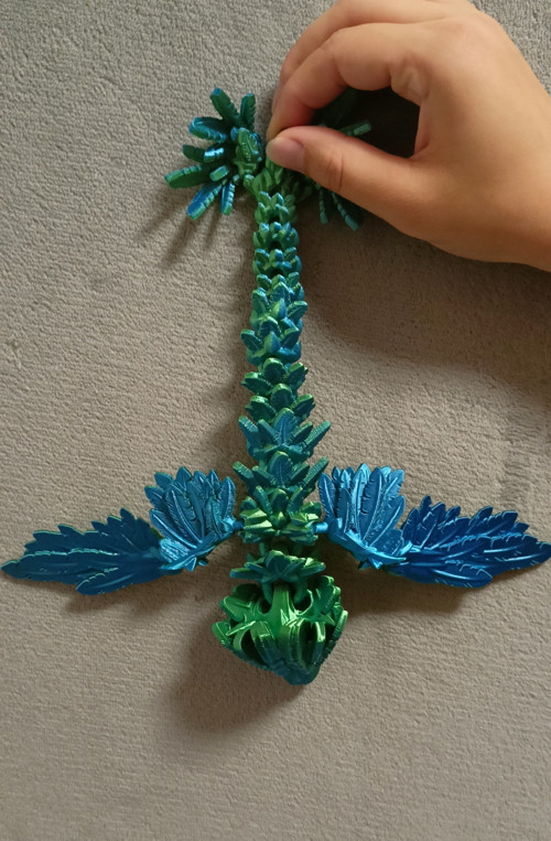 Mládě Opeřeného Hada - 25 cm - 3D Tisk — foto 3
