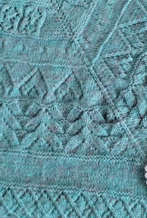 Vlněný pletený pléd — foto 2