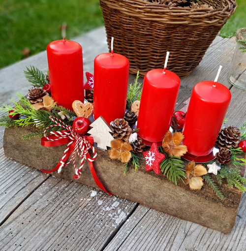 Adventní svícen na polínku — foto 2