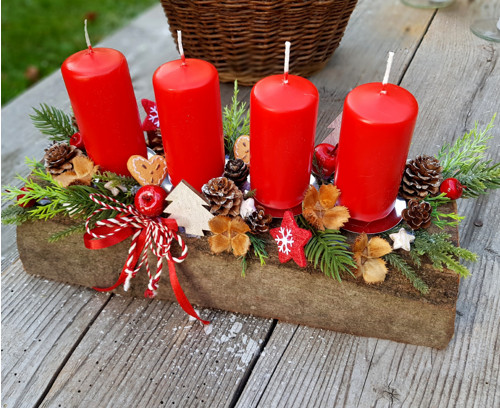 Adventní svícen na polínku — foto 3