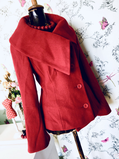 Kabátek retro red — foto 3