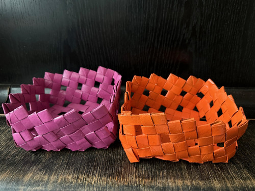 Papírový košík - recyklovaný materiál — foto 2