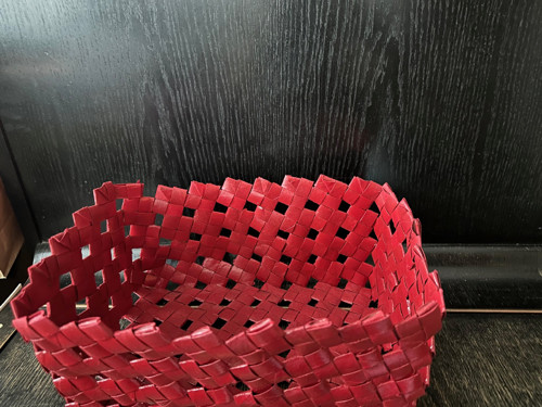 Recyklované materiály - velký košík — foto 3