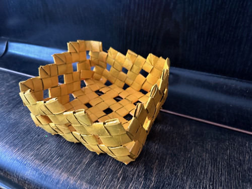 Papírový košík - recyklovaný materiál — foto 2