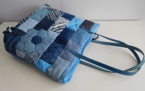 Džínový patchwork - kabelka — foto 4