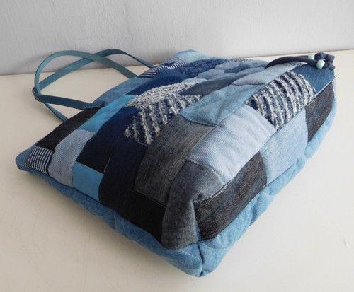 Džínový patchwork - kabelka — foto 5