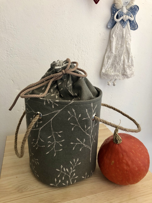 Textilní košík kulatý — foto 2