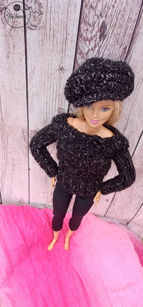 Svetr a čepice pro Barbie — foto 2