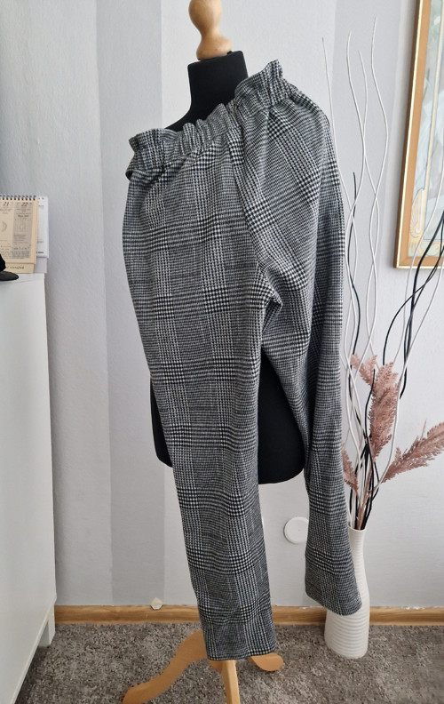 Chic káro kalhoty — foto 3