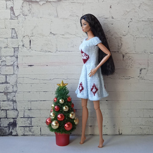 Barbie, FR, Integrity - šaty vánočn ozdoba — foto 2