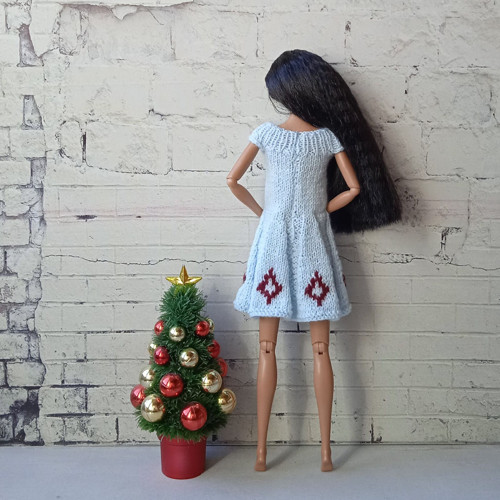 Barbie, FR, Integrity - šaty vánočn ozdoba — foto 3