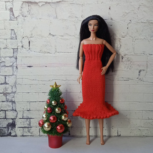 Oblečky pro Barbie, FR, Integrity - šaty, boa — foto 2