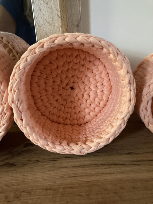 Set háčkovaných košíků — foto 4