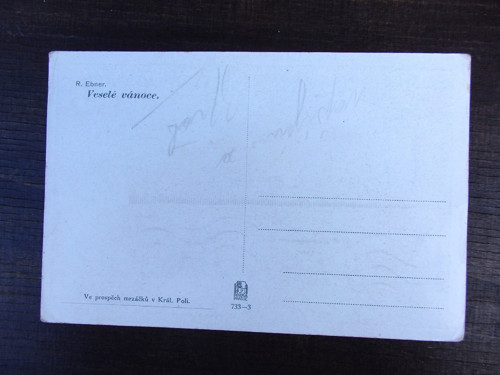 Veselé vánoce dle R. Ebnera - pohlednice — foto 2