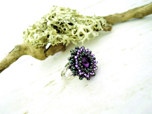 Swarovski prsten "Violet" - dámský — foto 2