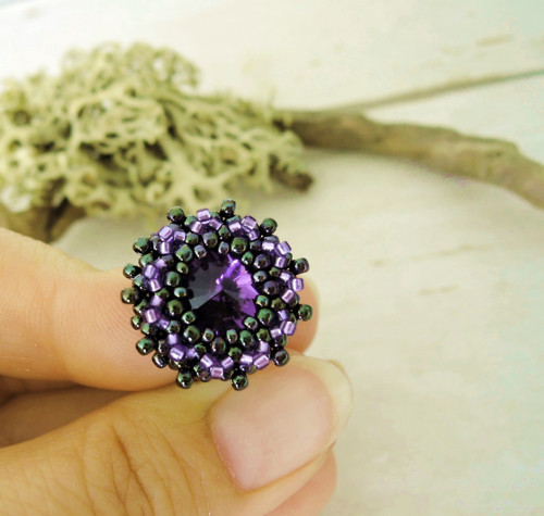 Swarovski prsten "Violet" - dámský — foto 4