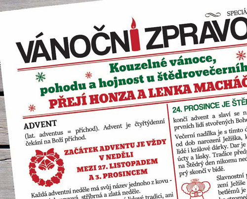 Vánoční Zpravodaj S Přáním A Koledami — foto 6