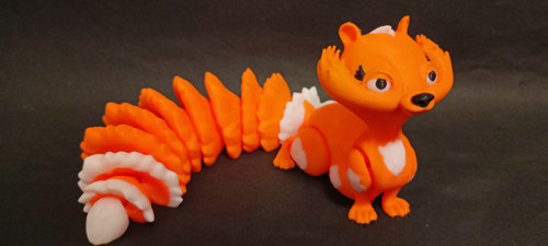 Flexi Veverka - 23,5 cm - 3D tisk — foto 3