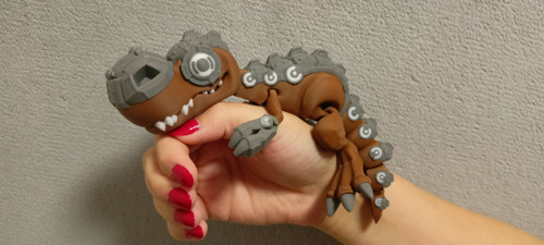 Flexi Tyranosaurus RoboRex - 20 cm - 3D tisk — foto 3