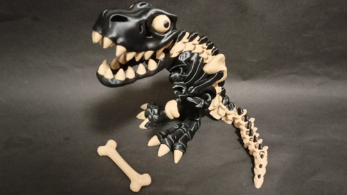Flexi Kostěný Tyranosaurus Rex - 25 cm - 3D tisk — foto 4