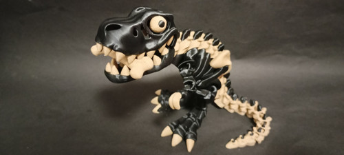 Flexi Kostěný Tyranosaurus Rex - 25 cm - 3D tisk — foto 3