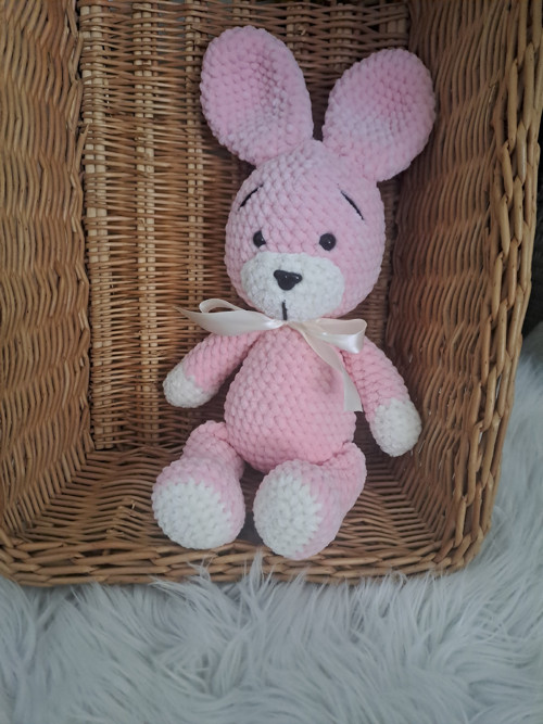 Háčkovaný zajačik ružový — foto 2